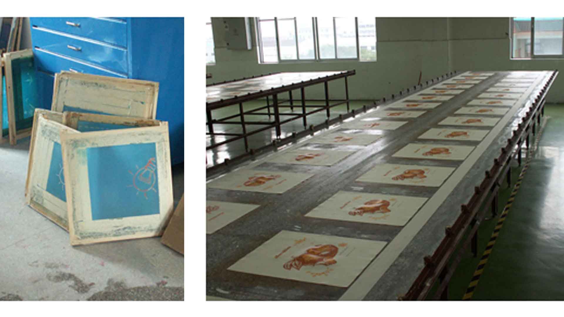 Silk Screen Process - SS Frames and tables